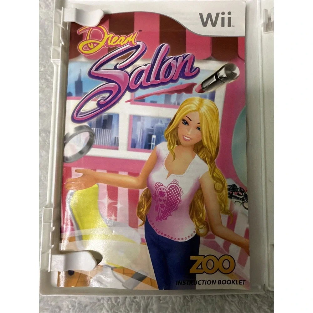 Dream Salon Nintendo Wii Video Game Complete CIB Makeup Artist Stylist Fashion